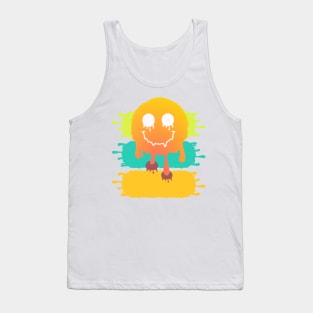 Yellow happy  Smile Face  Boo  art Tank Top